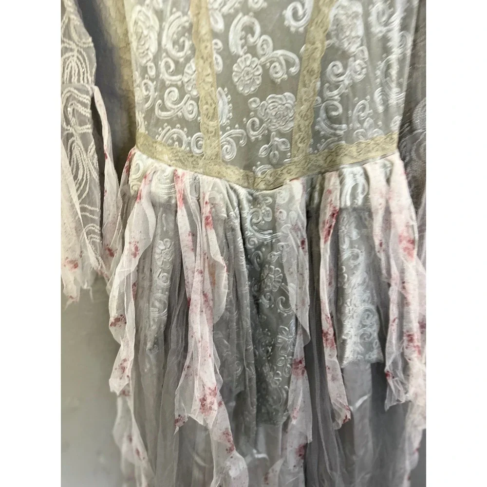 Spirit‎ Signature Zombie Bride Costume Set 14/16 Girls Halloween Goth NO CROWN